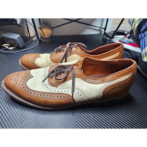 Allen Edmonds Broadstreet wingtip mens 10.5 B - Picture 2 of 7